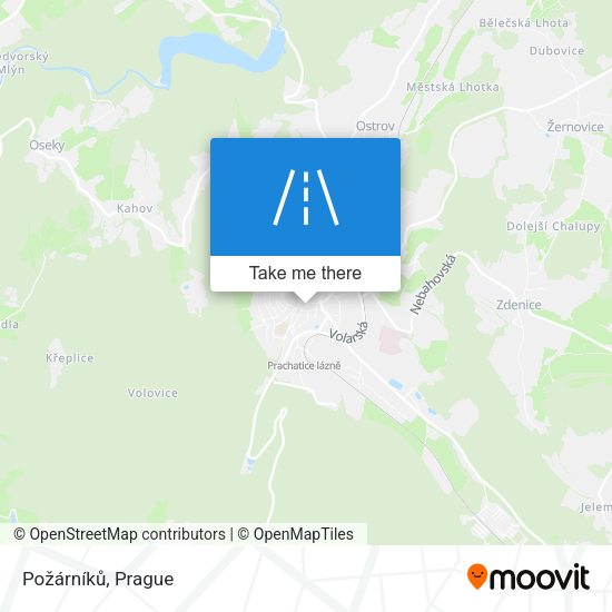 Požárníků map