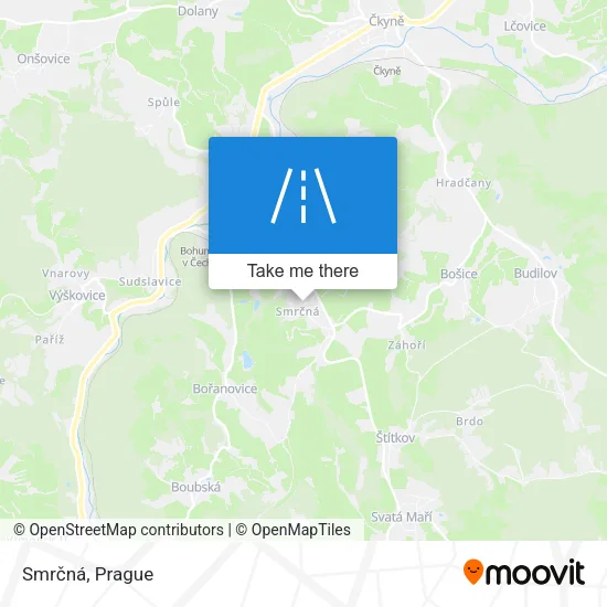 Карта Smrčná