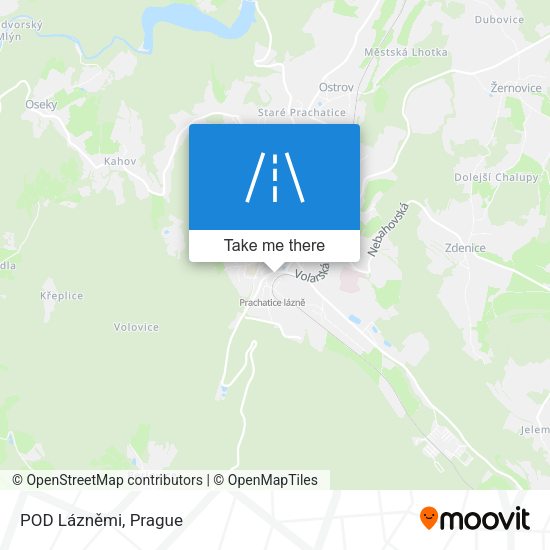 POD Lázněmi map