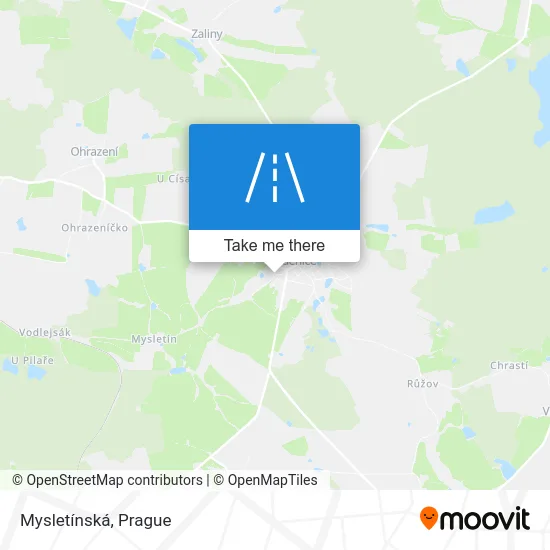 Карта Mysletínská