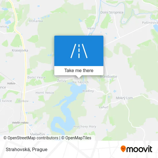 Карта Strahovská