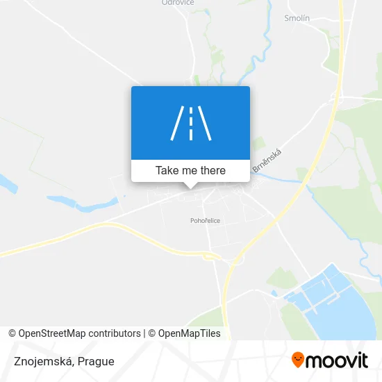 Карта Znojemská