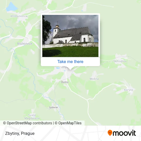 Карта Zbytiny