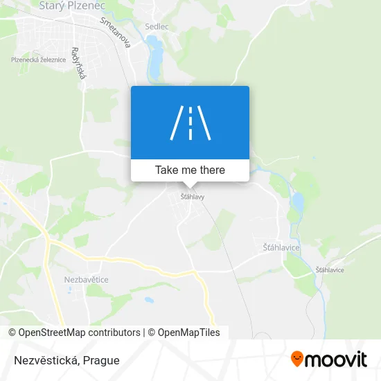 Карта Nezvěstická