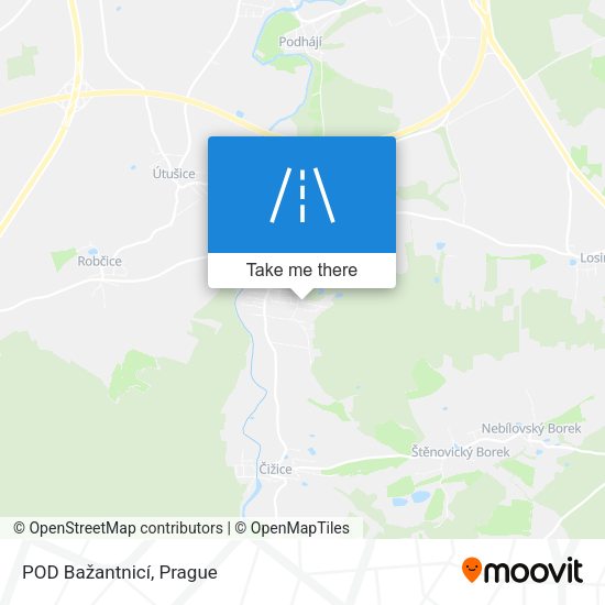 POD Bažantnicí map