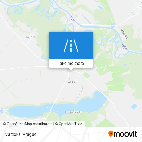 Карта Valtická