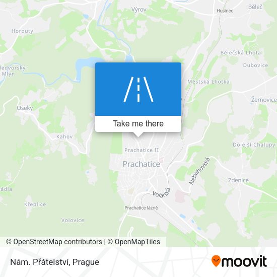 Nám. Přátelství map