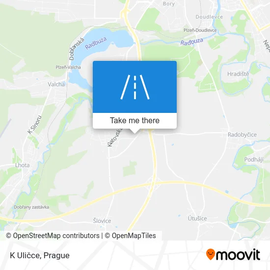 Карта K Uličce