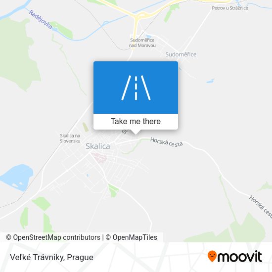 Veľké Trávniky map