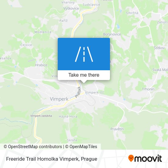 Freeride Trail Homolka Vimperk map