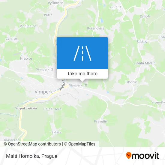 Карта Malá Homolka