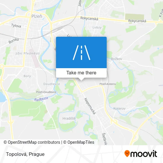 Карта Topolová