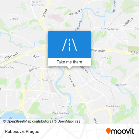 Карта Rubešova