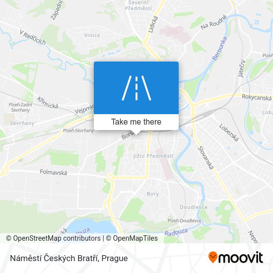 Náměstí Českých Bratří map