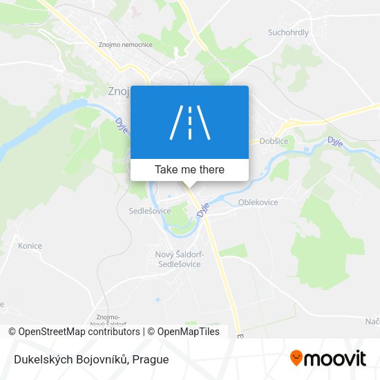 Dukelských Bojovníků map
