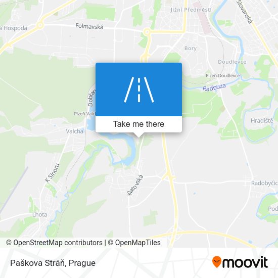 Paškova Stráň map