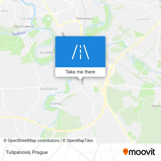 Карта Tulipánová