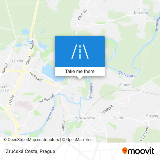 Карта Zručská Cesta