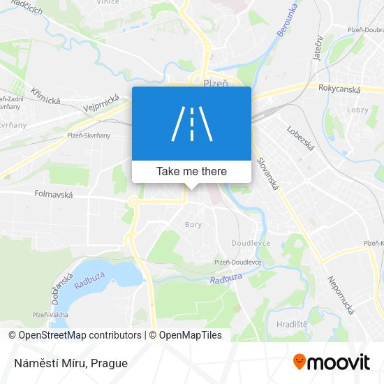 Náměstí Míru map