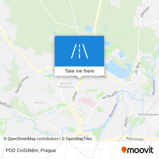 POD Cvičištěm map