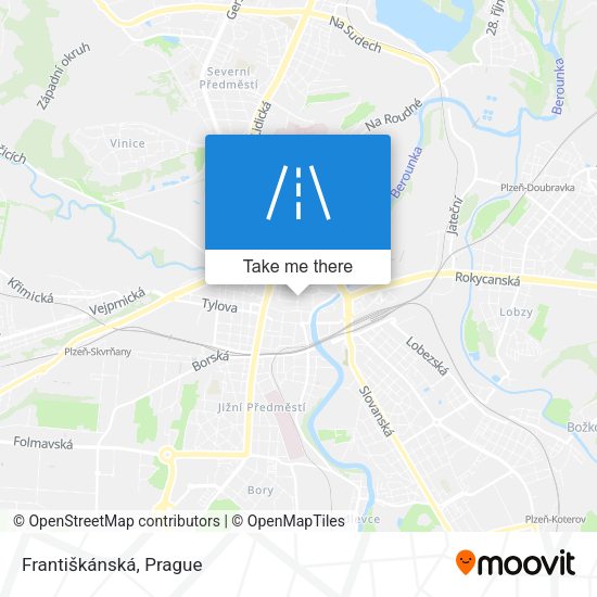 Františkánská map