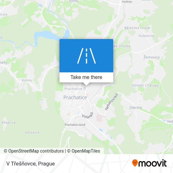 V Třešňovce map