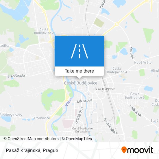 Pasáž Krajinská map