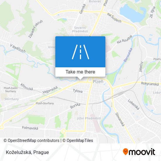 Koželužská map
