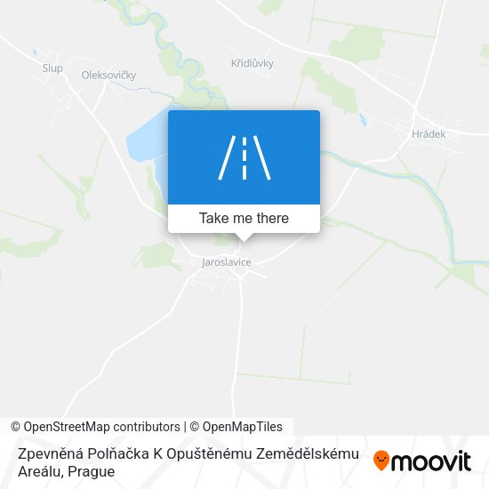 Zpevněná Polňačka K Opuštěnému Zemědělskému Areálu map