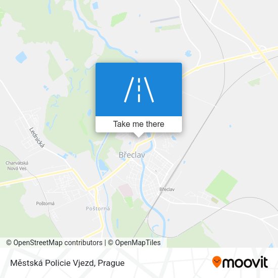 Карта Městská Policie Vjezd