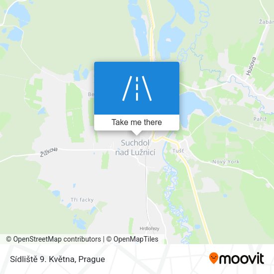 Sídliště 9. Května map