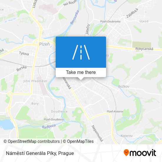 Náměstí Generála Píky map
