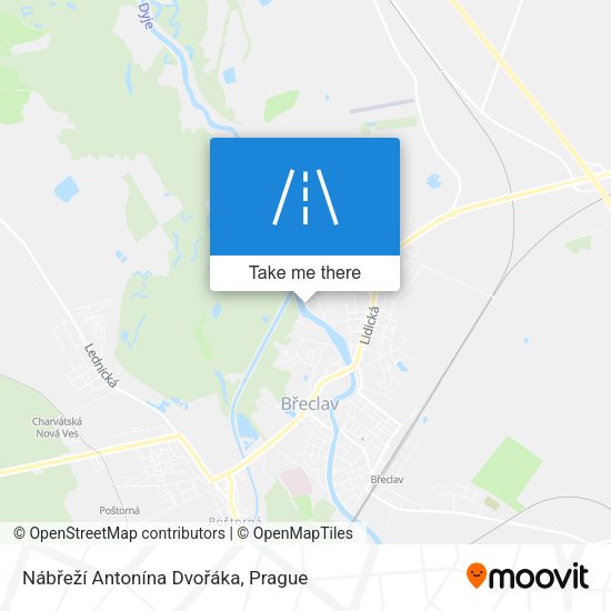 Nábřeží Antonína Dvořáka map