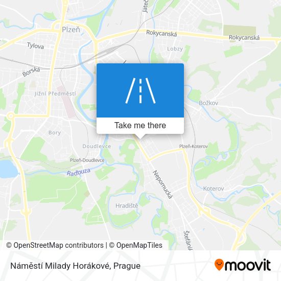 Náměstí Milady Horákové map