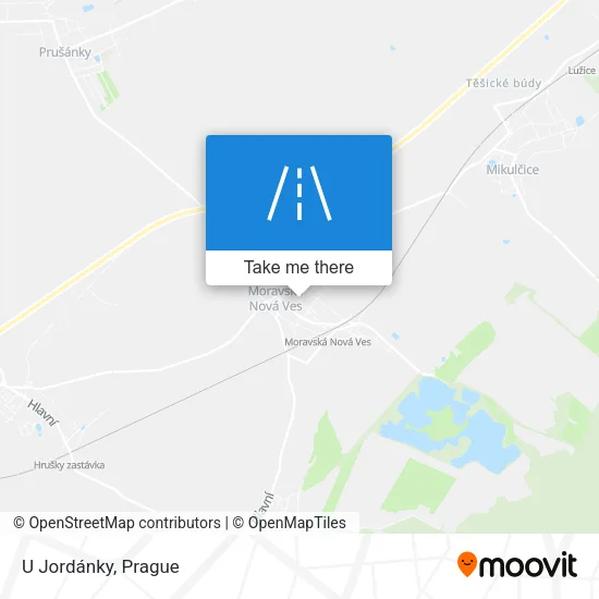 Карта U Jordánky