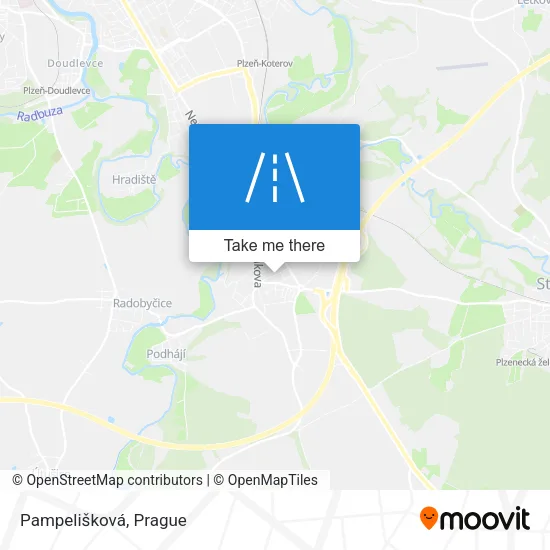 Карта Pampelišková