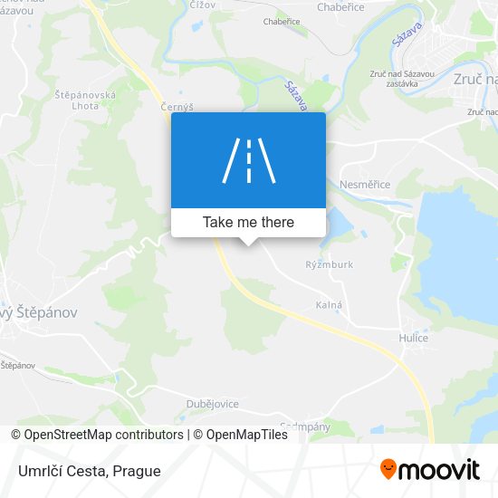 Umrlčí Cesta map