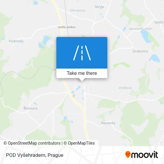 Карта POD Vyšehradem