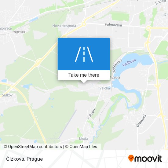 Čížková map