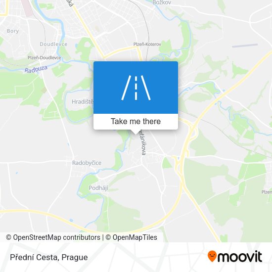 Přední Cesta map