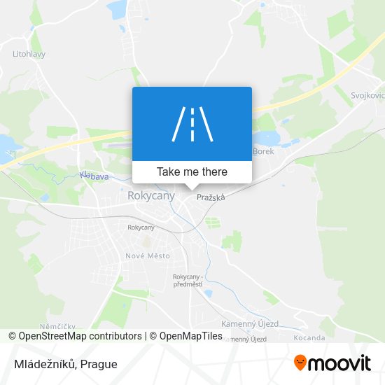 Mládežníků map
