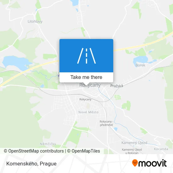 Карта Komenského