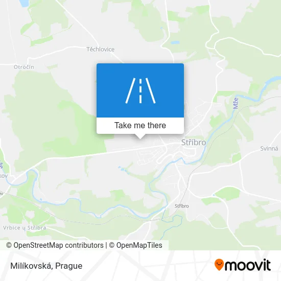 Карта Milíkovská