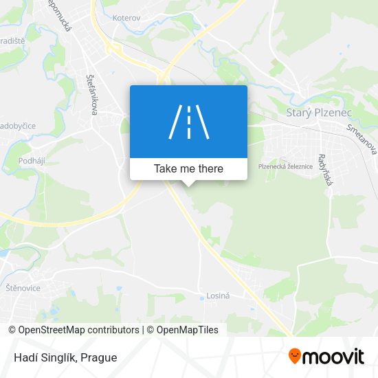 Hadí Singlík map