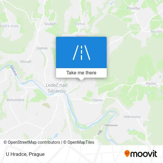 Карта U Hradce