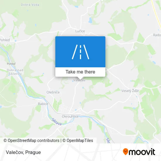 Карта Valečov