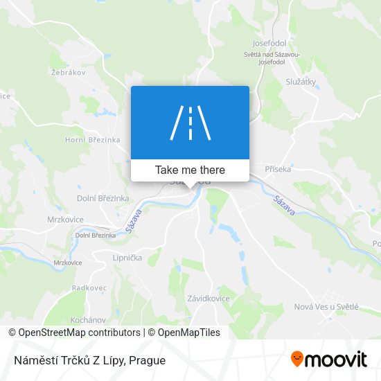 Náměstí Trčků Z Lípy map