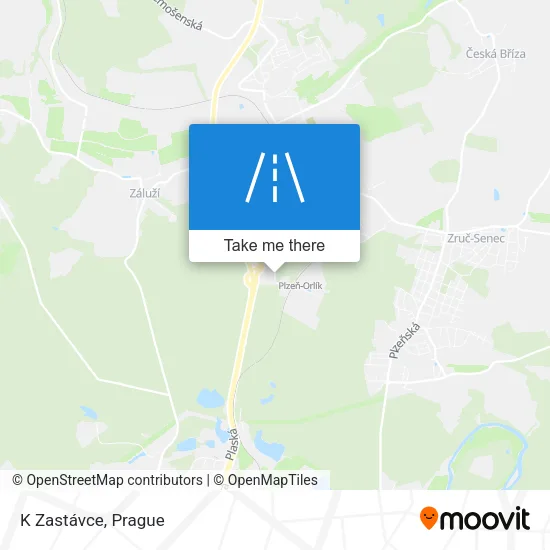 Карта K Zastávce