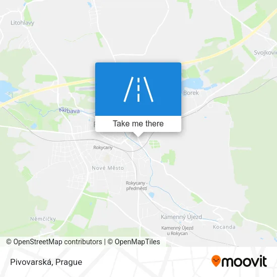 Карта Pivovarská