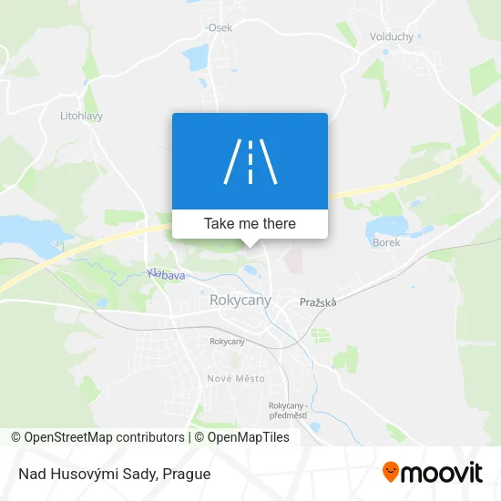 Карта Nad Husovými Sady